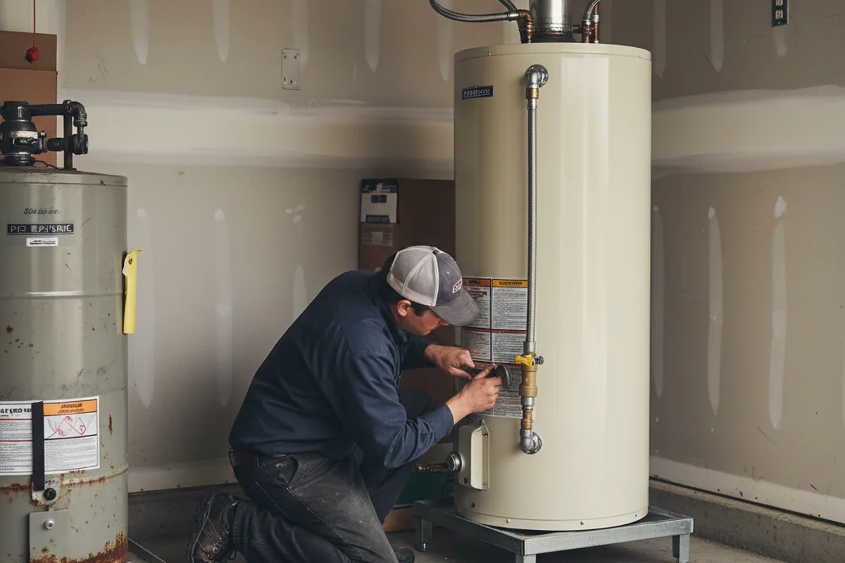 Water heater and shutoff valve replacement in Pierrepont Manor